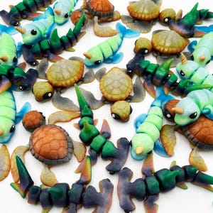 Ocean Buddies Set 1 Consisting of a Sea Turtle, a Narwhal, and a Hammerhead Shark