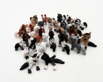 Tiny Horses Collection, Gift for Horse Lovers, Stocking Stuffers, Birthday or Classroom Gifts, Articulated Fidgets, Collectible Figurines