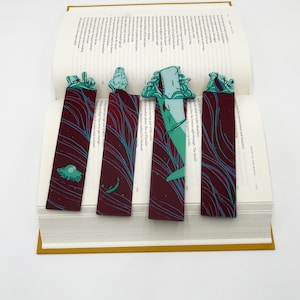 Moby Dick Bookmarks Set of 4, Perfect Gift for Readers, Book Lovers, and Lovers of Herman Melville