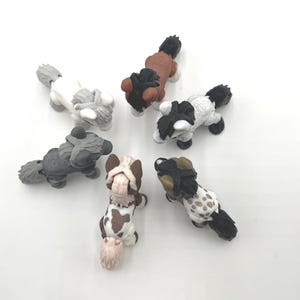 Little Horses Collection, Set of Six, Gift for Horse Lovers, Multiple Colors, Articulated Fidgets, Farm-Themed Décor, Collectible Figurines image 9
