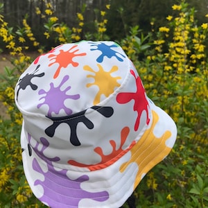 Paint Splatter Hat - Perfect for Summer Outings, Festivals, Beach Days, Vacation, Gifts for Him/Her