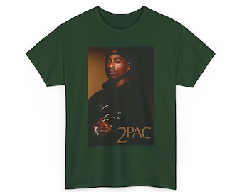 Camiseta con retrato de hip hop inspirado en 2Pac / Camiseta tributo al rapero