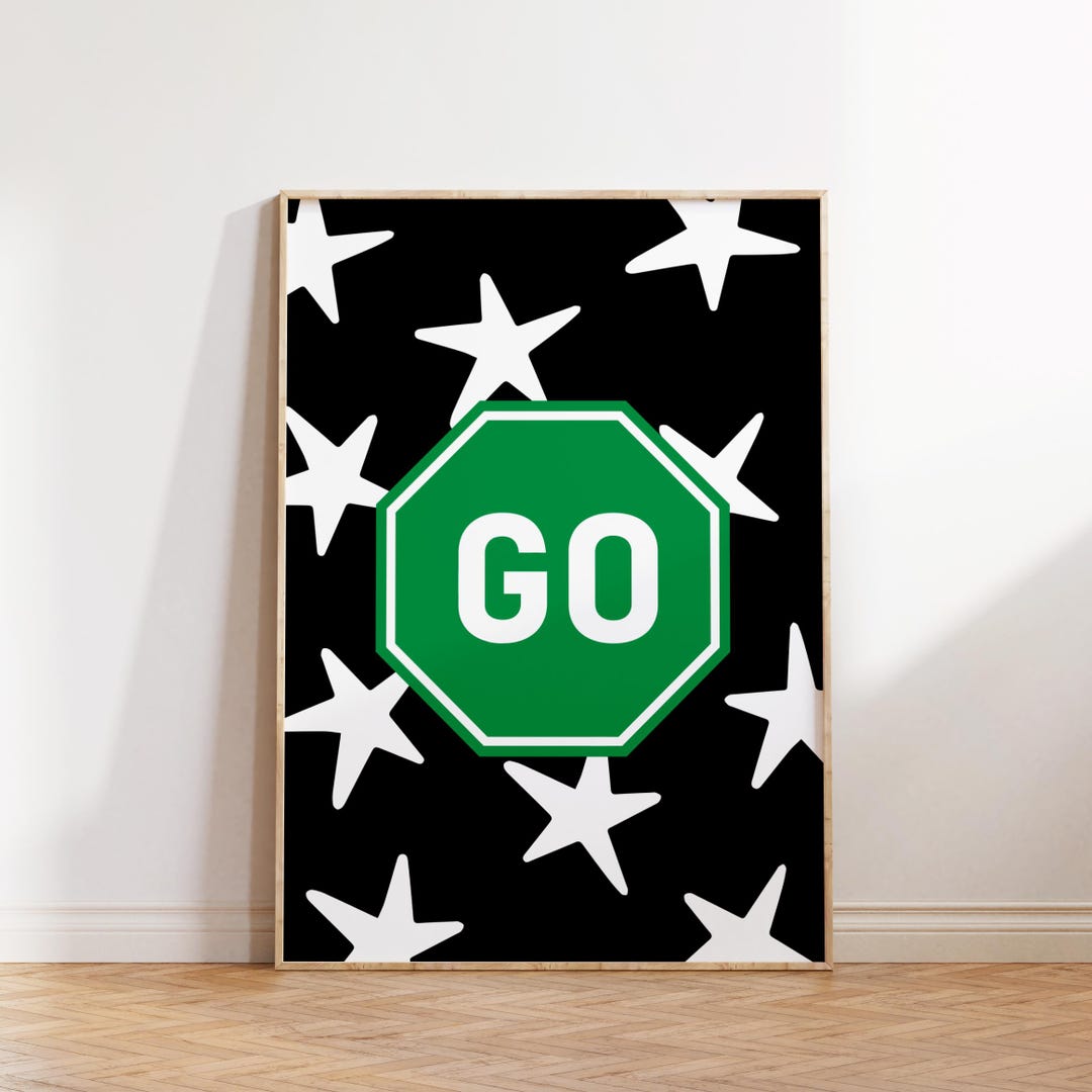 Go Sign Print Go Sign Print - Car Print - Boys Room - Digital Download - Etsy