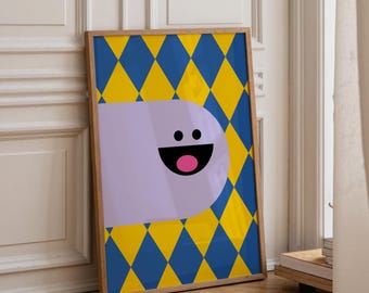 Nadruk z potworem - Kolorowy nadruk dla dzieci - Pobierz cyfrowo