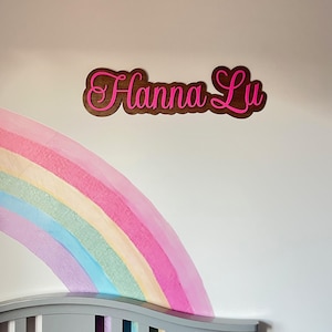 Benutzerdefinierte Holz und Acryl Wand Name | Kinderzimmer Name | Holzwand Name | Acrylbild Name | Kinder Name | Kinder Wand Dekor | Personalisierte Kinder Name