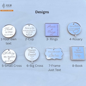 Mirror personalized tags-10pcs |Wedding favor tags | Baby Shower acrylic Tags |Acrylic Mirror favor Tags |Personalized Gift Tag | Gift tags