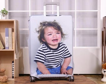 Personalisierte Foto-Gepäckhülle, individuelles Reisegeschenk
