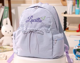 Mochila infantil personalizada, nombre bordado a medida, mochila escolar