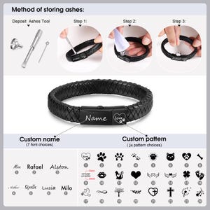 Personalized Urn Bracelet Dog Pet Memorial Bracelet Pet Loss Gifts Pets ...