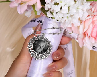 Personalized Wedding Bouquet Memorial Charm: Photo or Text Keepsake
