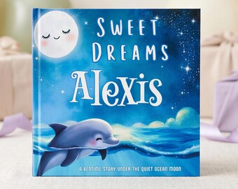 Personalized Baby Shower Gift Custom Name Baby Book Bedtime Story for Baby Keepsake Edition Newborn Nursery Keepsake First Birthday Present