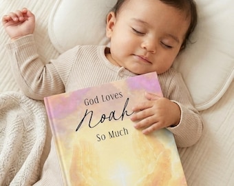 Personalized Baptism Gift for Baby, Custom Name Christian Storybook, Baptism Gift for Boy or Girl, Christening Keepsake Children's Book