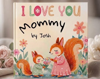 Gift New Mom Birthday Mothers Day Present Personalized Keepsake Custom Name Book Illustrated Family Story Baby Shower Read Sentimental