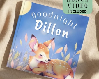 Personalized Baby Book with Child's Name – Custom Bedtime Storybook & Bonus Video | Newborn Baby Shower First Birthday Keepsake Gift