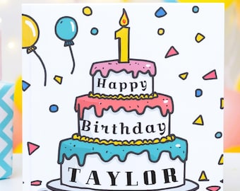 Personalized First Birthday Storybook | Custom Baby Name Book | 1st Birthday Gift Girl Boy | One Year Old Keepsake Memory Book