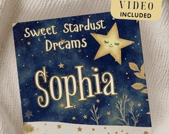Personalized Baby Book with Name, Custom Bedtime Story, Unique Baby Shower Gift, Toddler Keepsake — Bonus Bedtime Video