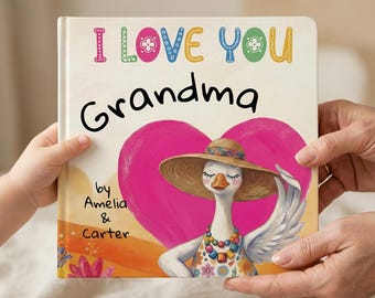 Personalized Grandma Book Gift From Grandkids Nana Birthday Gift Grandparent Keepsake Memory Tribute Grandmother Story Celebration Mothers