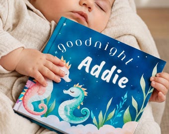 Personalized Newborn Baby Book | Custom Name Storybook | New Baby Shower Gift | Personalized Keepsake Baby Gift | Name Book