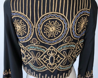 Extraordinary 1920s embroidered silk bolero