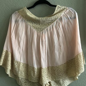 Rare 1920s-1930s Silk Tap Pants with Lace Trim - Art Deco Lingerie