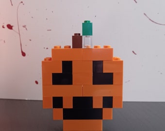 8bit Pumpkin Pin/Brooch (Monster Party)