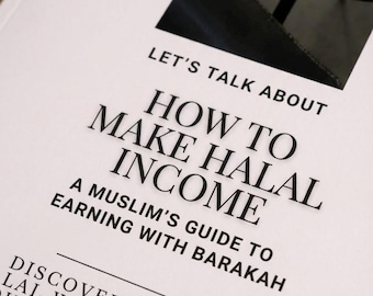 Halal Income Guide 2026 | Muslim Side Hustle Handbook (Digital Download)