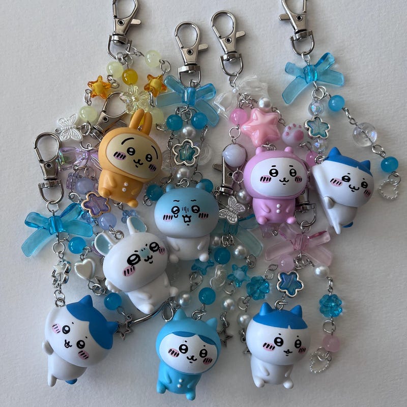 Chiikawa Spring Keychain Chiikawa Keychain - Etsy