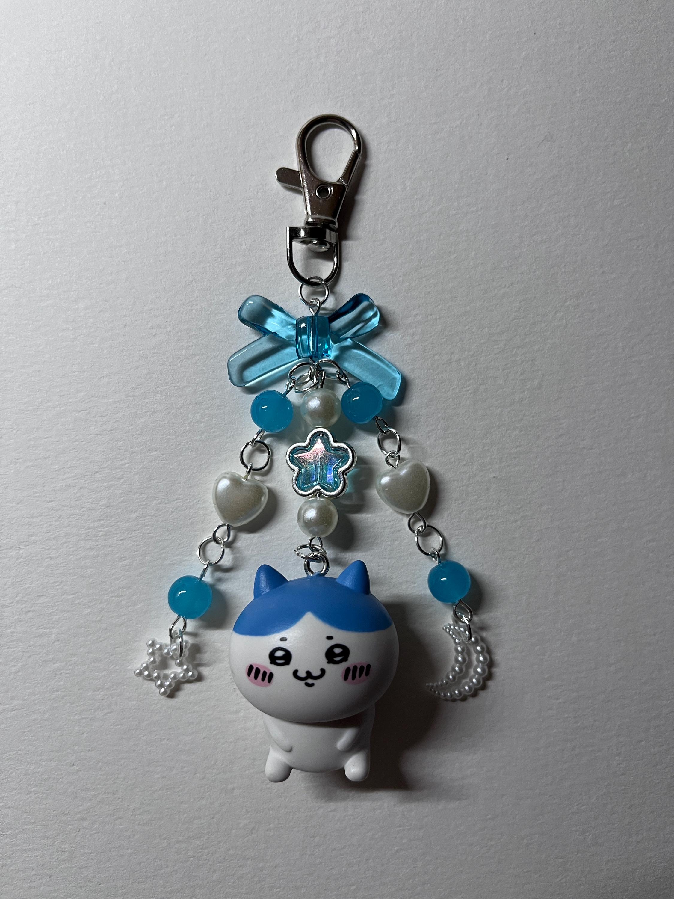 Chiikawa Usagi Hachiware Keychain Bag Charms Trinket Upcycled