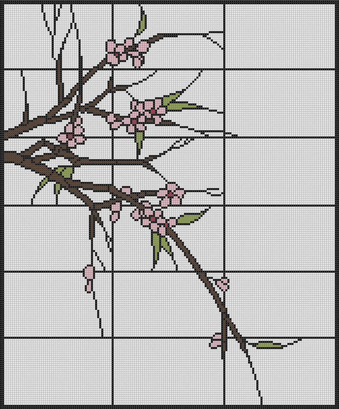Cherry Blossoms – Cross Stitch Pattern – Instant Download PDF - Etsy