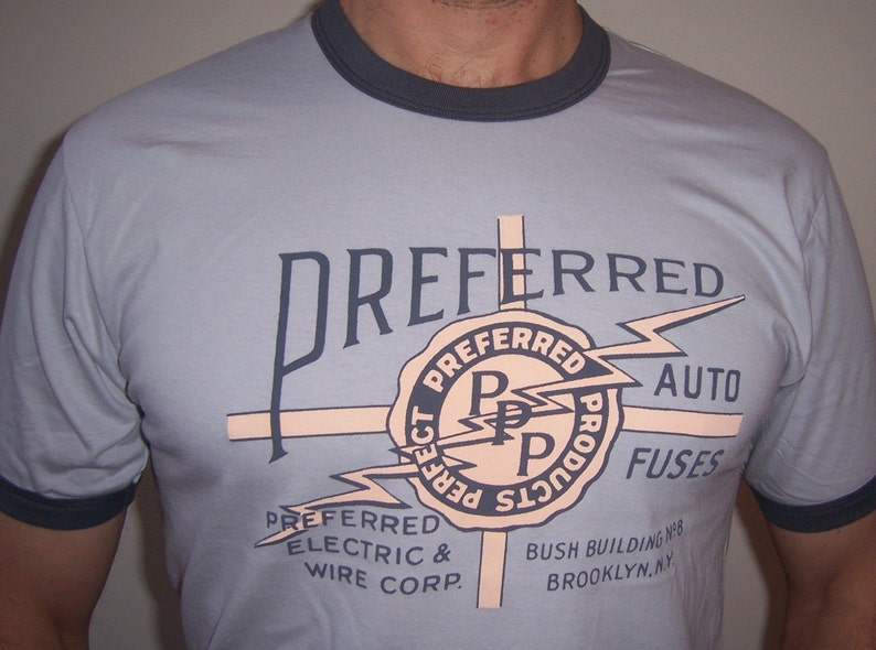 Preferred Auto Fuses 1930s vintage design shirt Men small, medium, large, xl, 2xl image 1