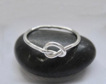 Knot Love Ring Sterling Silver Love Ring