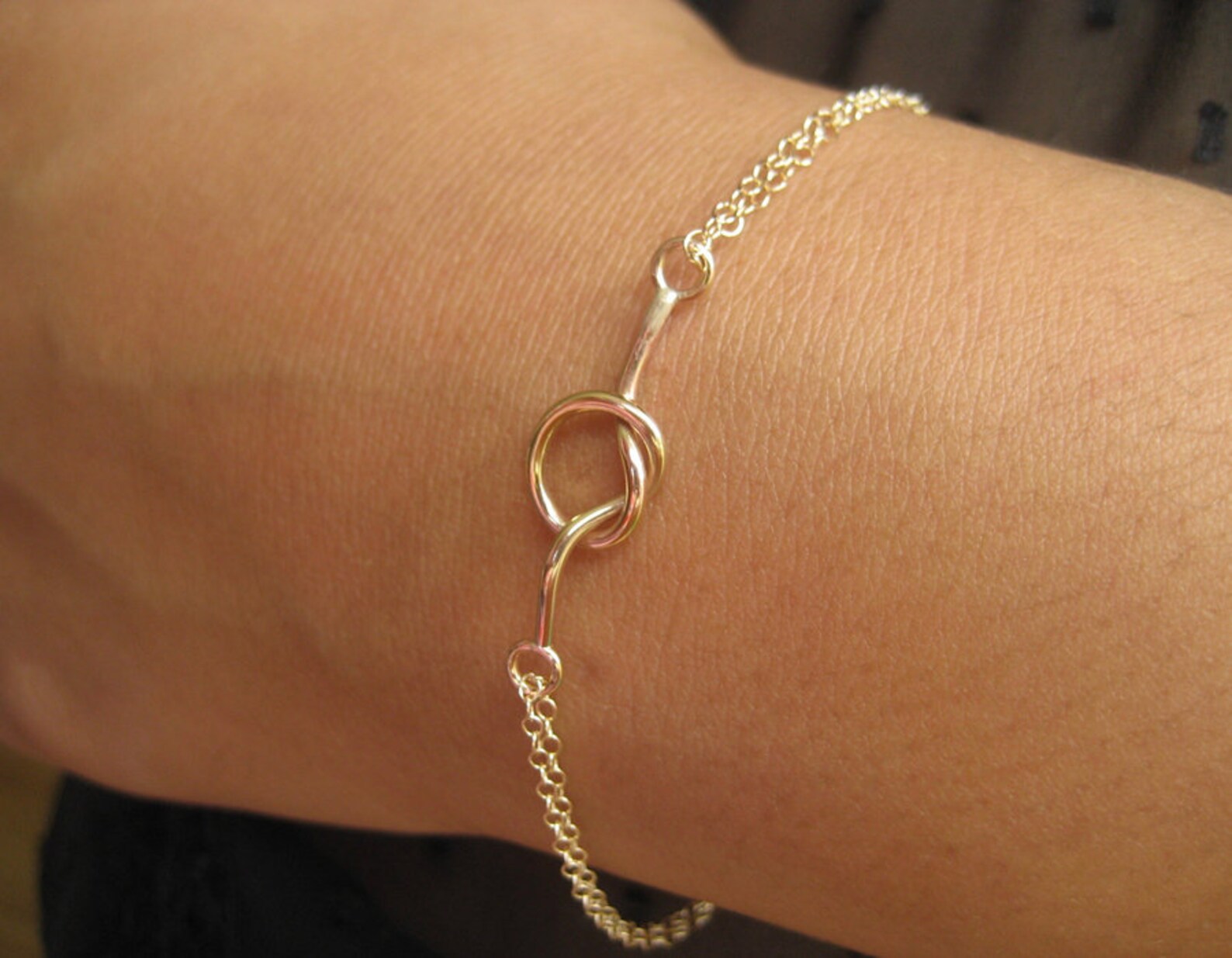 Love Knot Bracelet Gold Filled Love Bracelet Knot Bracelet Etsy