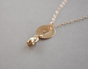 Personalized Elephant Necklace, Inspirational Elephant Jewelry, Gold Elephant Necklace