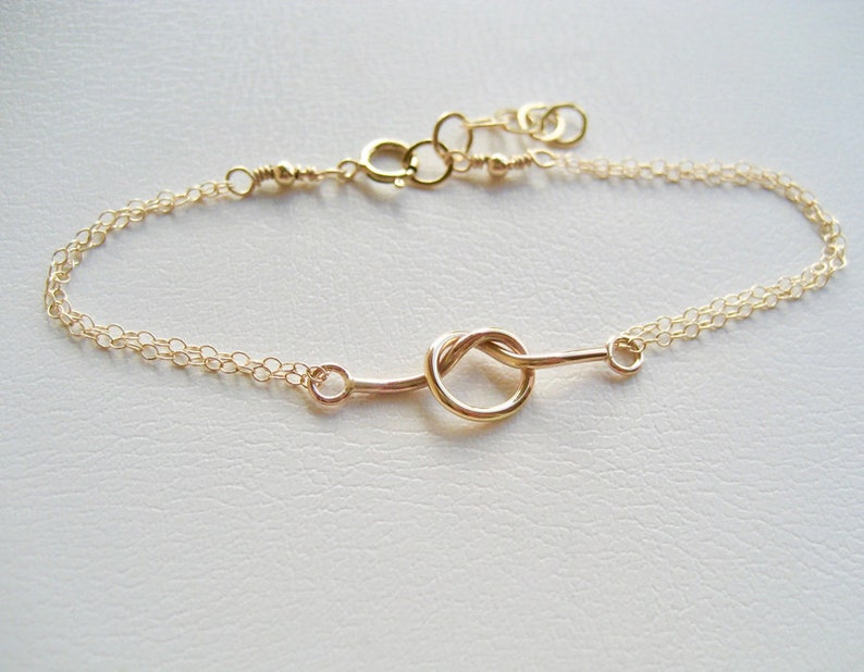 Love Knot Bracelet Gold Filled Love Bracelet Knot Bracelet Etsy
