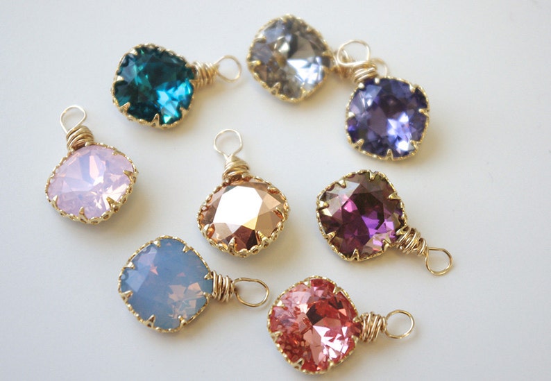 Swarovski Crystal Charms Swarovski Crystals Mother's Day Etsy