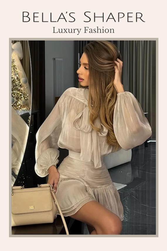 beige elegant dress women Champagne Beige Dress, Silk Dress, Wrap Dress, Bridesmaid Dress, Wedding Guest Dress, Women Dress, Maxi Dress, Evening Dress, Long Dress