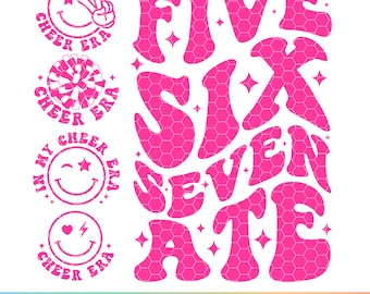 Five Six Seven Ate Cheer Svg Png, In My Cheer Era svg, Cheer Svg, In My Cheerleader Era, Cheerleader Svg, Cheer Shirt Svg,Five Six Seven Ate
