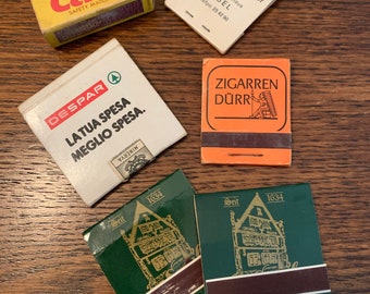 Vintage Matchbooks Matchbox Collection Germany Ireland Italy