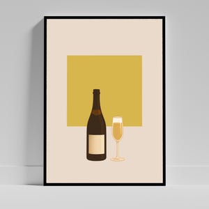 Sztuka ścienna z szampanem, Wydrukowana dekoracja baru, Ale najpierw cytat z szampana, Cyfrowy plakat kuchenny Glam, Prezent na wieczór panieński, Wydruk na wieczór panieński