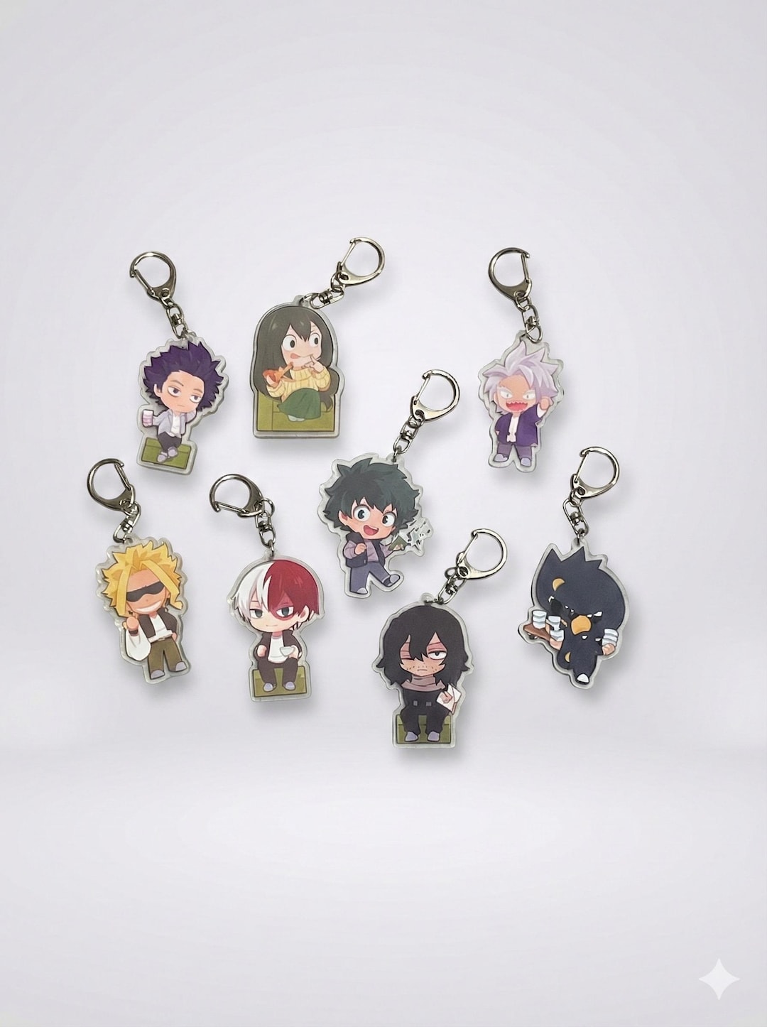 My Hero Academia Acrylic Keychain Bag Wallet Accessories 8 Pack - Etsy