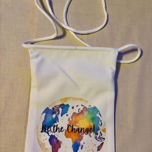 Personalized Crossbody Bag | Be the Change Crossbody Bag | Small Crossbody Bag | Custom Crossbody Bag