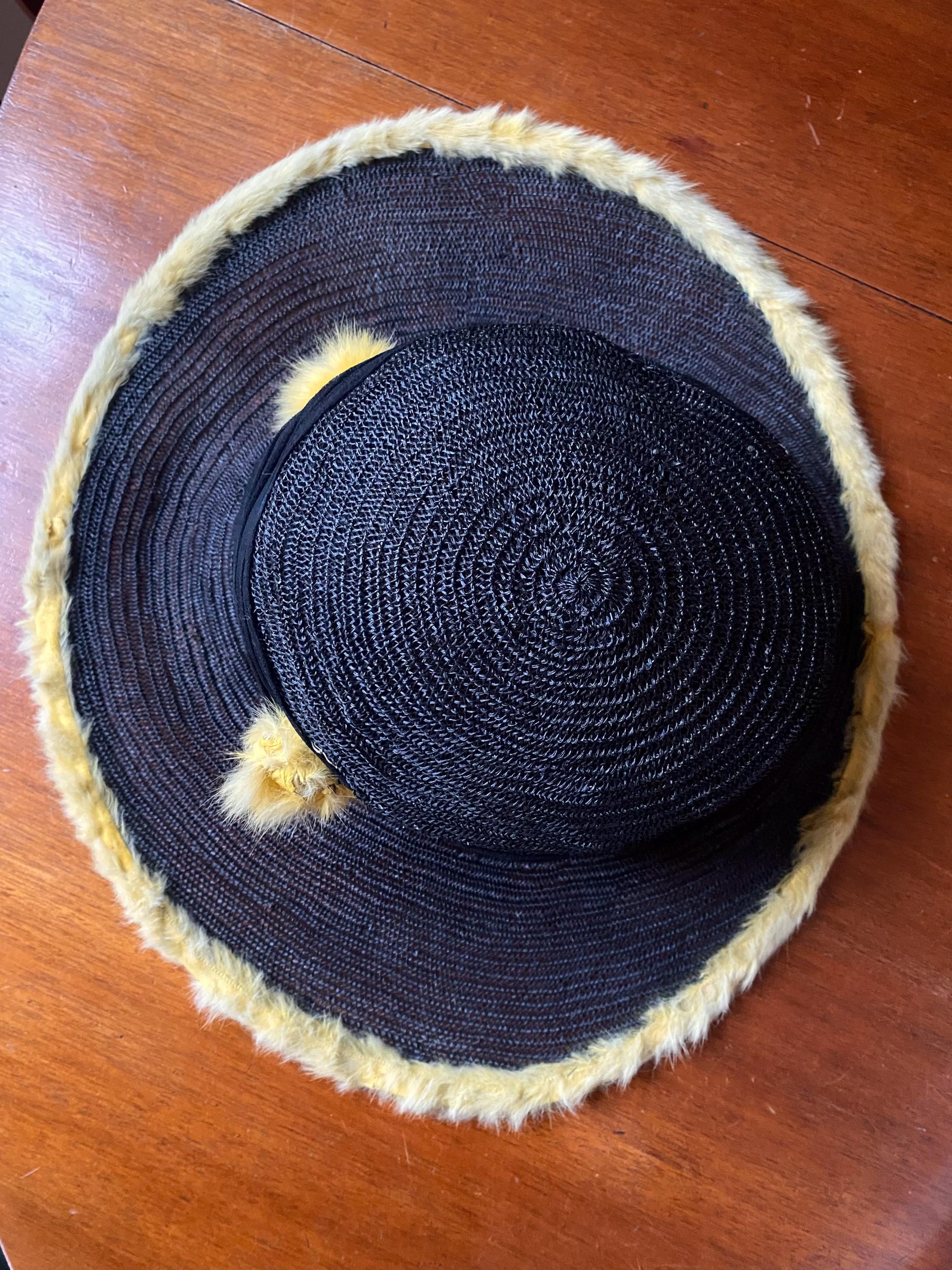True vintage rare straw hat Sz M Unbranded Straw Original Vintage Hats for Men for sale | eBay main image 2