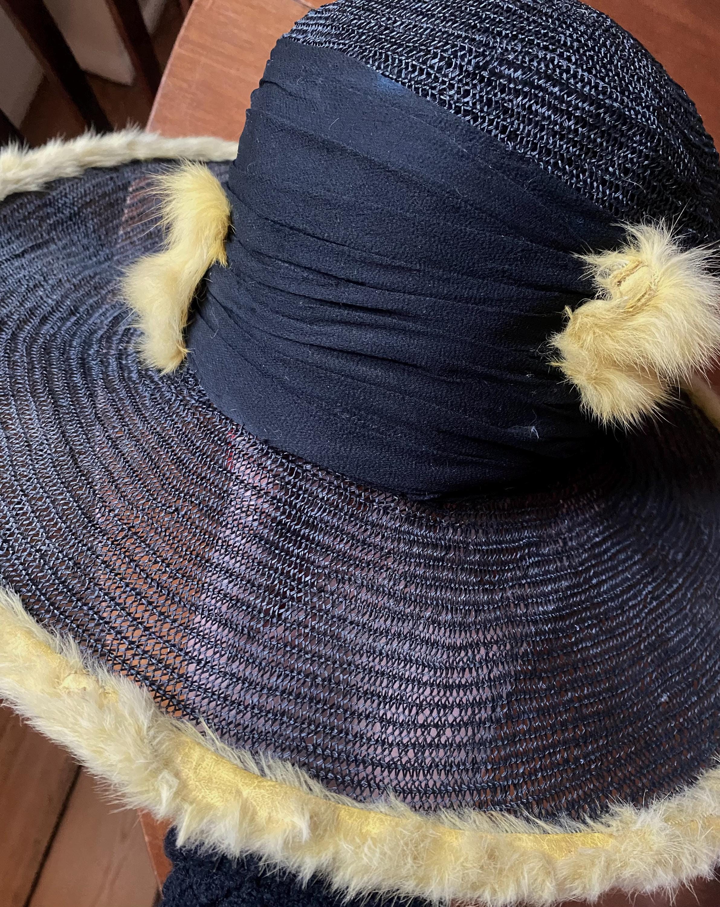 True vintage rare straw hat Sz M Vintage 1920s Hirschheimer Bros. Co. Men main image 4