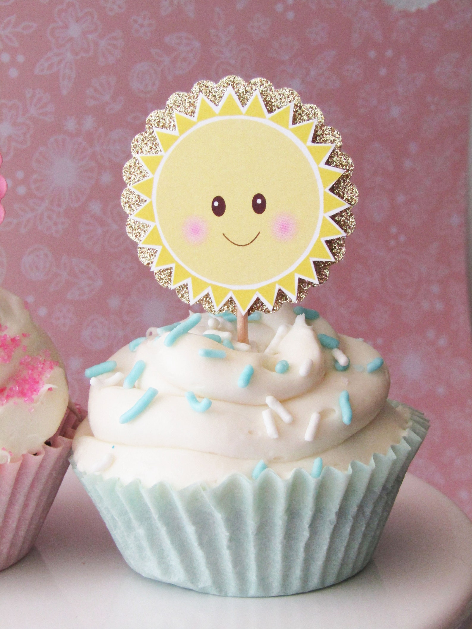 Sunshine Cupcake Toppers You Are My Sunshine Our Little Etsy
