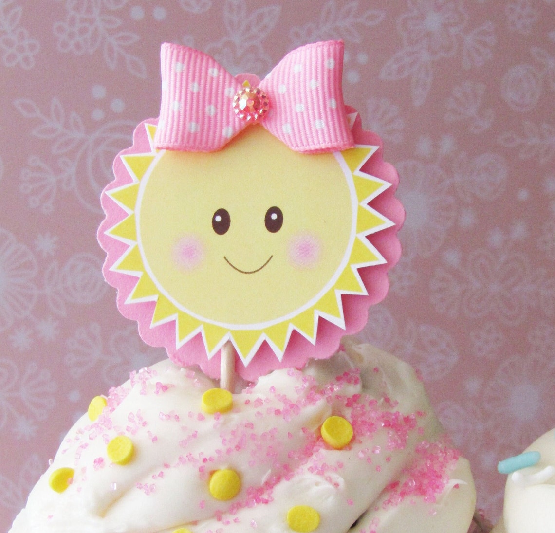 Sunshine Cupcake Toppers You Are My Sunshine Our Little Etsy
