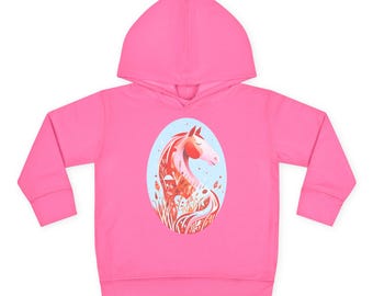 Toddler Horse Pullover Fleece Hoodie