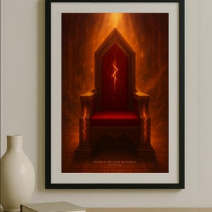 My House My Chair My Woman Minimalist Printable Poster – Subtle Empyrean Quote Print | Onyx Storm Digital Fan Art | Xadon Riorson Printable