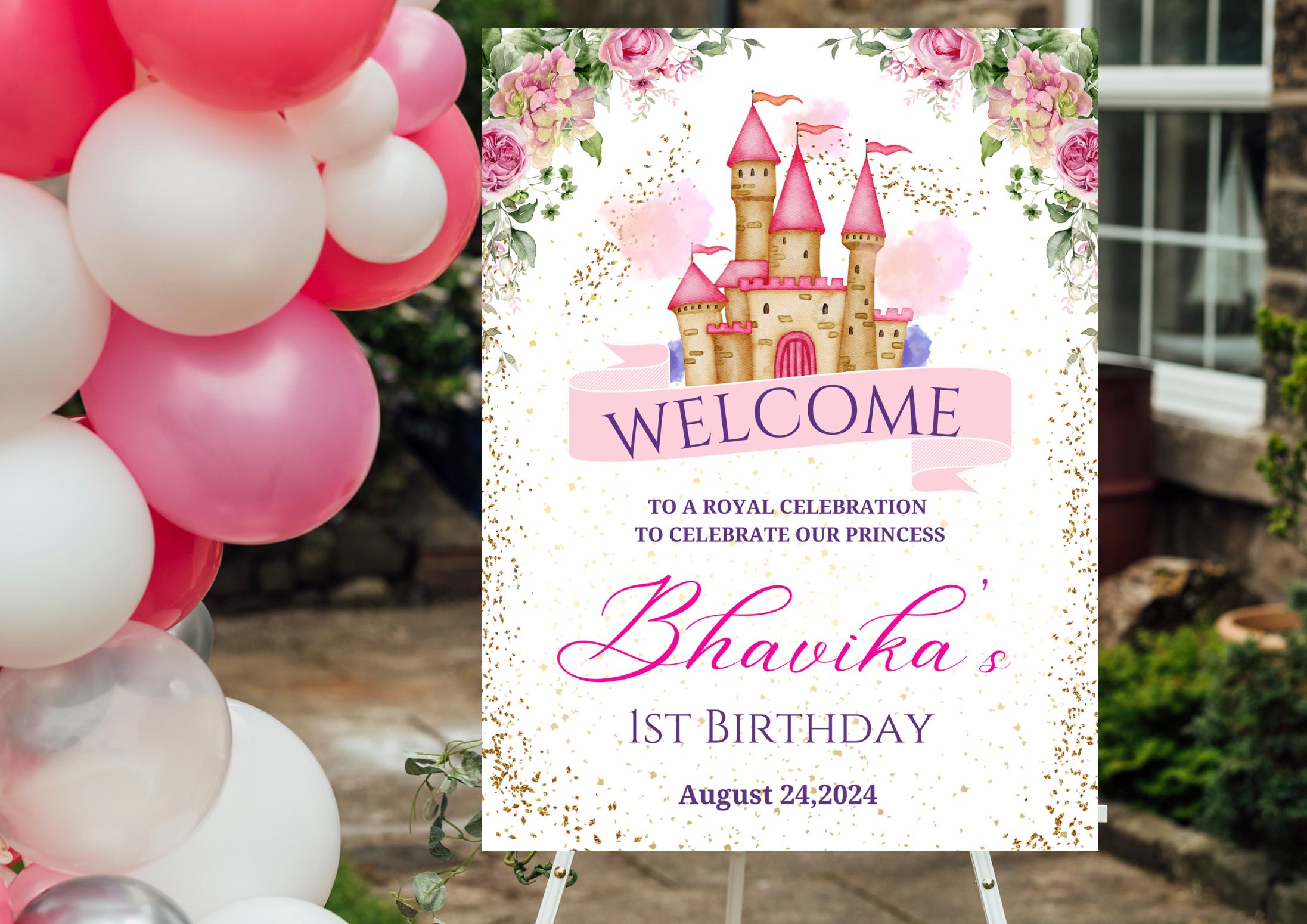 Princess Theme Welcome Sign Board - Etsy