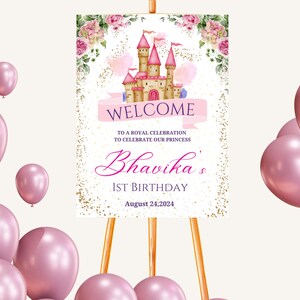Princess Theme Welcome Sign Board - Etsy