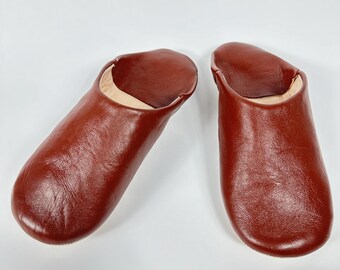 Authentic Moroccan Leather Slippers | Unisex Handmade Babouche | Eco-Friendly Home Shoes | Comfortable Slip-Ons